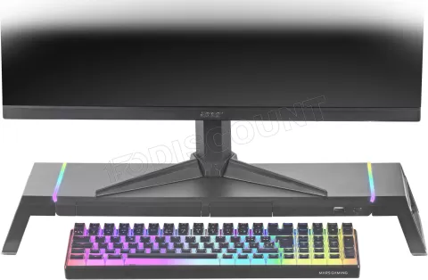 Photo de Support / Réhausseur pour Ecran Mars Gaming MGS One RGB (Noir)