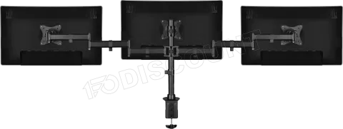 Photo de Support Triple écran à fixer Deltaco ARM-0301 (24kg max) (Noir)