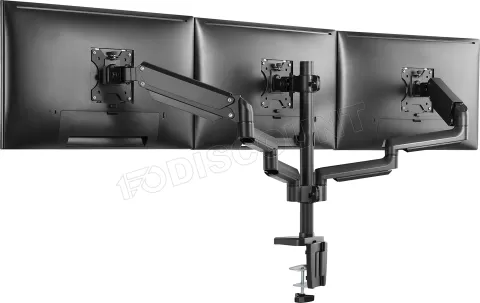 Photo de Support Triple écran à fixer Deltaco ARM-0352 (24kg max) (Noir)