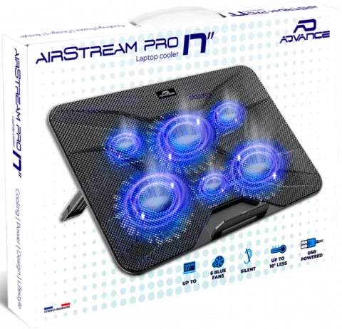 Photo de Support Ventilé Advance Airstream 17" max (Noir)