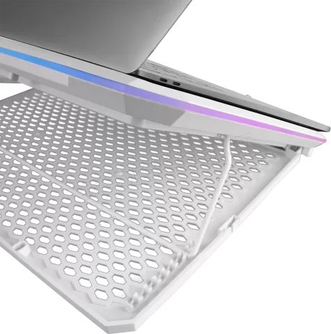 Photo de Support ventilé Mars Gaming MNBC13 RGB 17"max (Blanc)