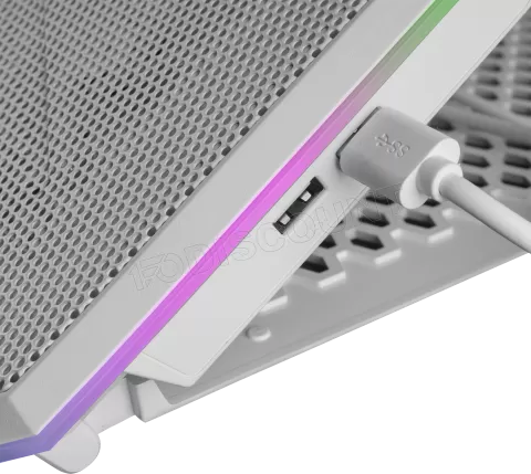 Photo de Support ventilé Mars Gaming MNBC13 RGB 17"max (Blanc)