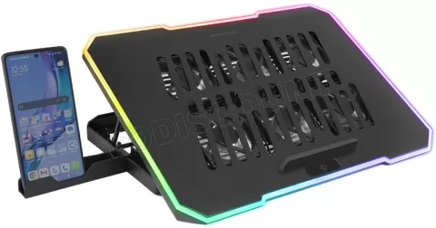 Photo de Support ventilé Mars Gaming MNBC7 RGB 16"max (Noir)