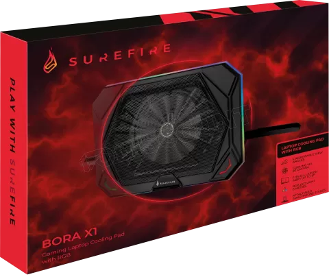 Photo de Support ventilé Verbatim SureFire Bora X1 RGB 17"max (Noir)