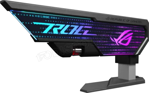 Photo de Support vertical Asus Rog XH01 Herculx RGB pour cartes graphiques (Noir)