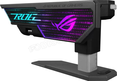 Photo de Support vertical Asus Rog XH01 Herculx RGB pour cartes graphiques (Noir)