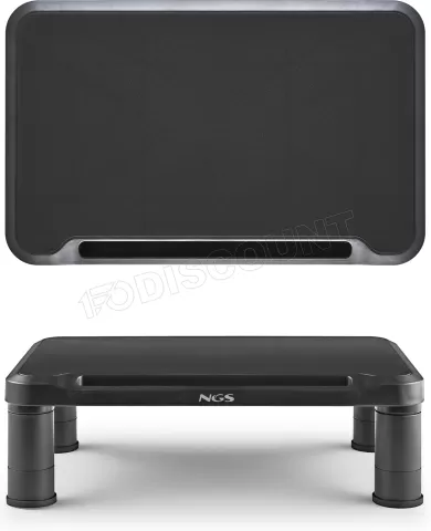 Photo de Support/Réhausseur à poser NGS Screen Stand pour écran 20kg max (Noir)