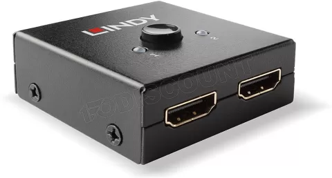 Photo de Switch HDMI Lindy 2 ports (2 entrées / 1 sortie)