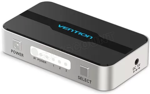 Photo de Switch HDMI Vention 3 ports (3 entrées / 1 sortie) (Gris)