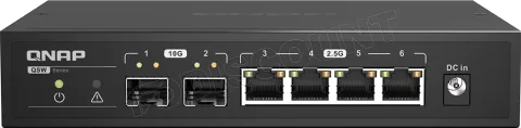 Photo de Switch réseau ethernet 2,5Gbit/s Qnap QSW-2104-2S - 4 ports + 2x SFP (Noir)