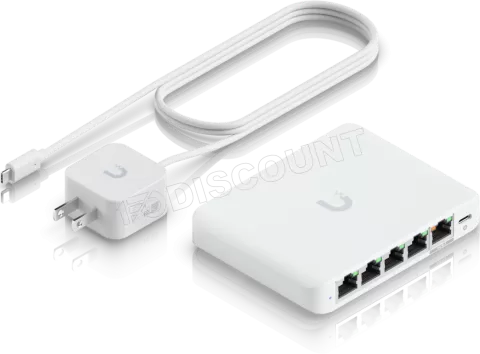 Photo de Switch réseau ethernet 2,5Gbps UbiQuiti UniFi Flex Mini 2.5G - 5 ports + PoE