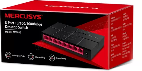 Photo de Switch réseau Ethernet Gigabit Mercusys MS108G - 8 ports