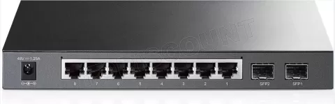 Photo de Switch réseau ethernet Gigabit TP-Link SG2210P (PoE, SFP) - 8 ports