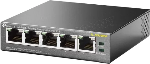 Photo de Switch réseau ethernet Gigabit TP-Link TL-SG1005P - 5 ports dont 4x PoE