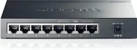 Photo de Switch réseau ethernet Gigabit TP-Link TL-SG1008P (PoE) - 8 ports