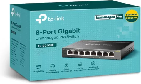 Photo de Switch réseau ethernet Gigabit TP-Link TL-SG108E - 8 ports