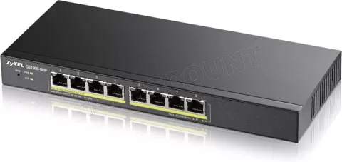 Photo de Switch réseau ethernet Gigabit Zyxel GS1900-HP - 8 ports dont 8x PoE