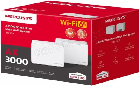 Photo de Système WiFi Mesh Mercusys Halo H80X AX3000 (2 pièces)