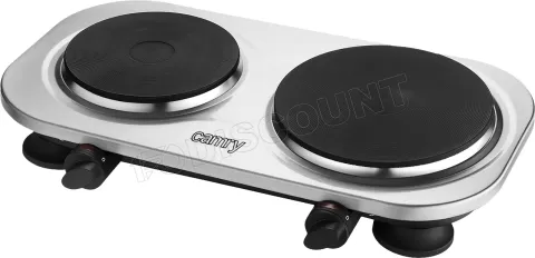 Photo de Table de Cuisson à poser électrique Camry CR 6511 2 foyers (Argent)