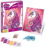 Photo de Tableau sertis Sentosphère Sequins & Couleurs - Thème Licorne