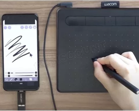 Photo de Tablette Graphique Wacom Intuos S Bluetooth Black Manga