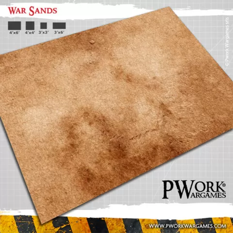 Photo de Tapis de Jeu - Neoprene Mat War Sands 3x3' (92x92cm)