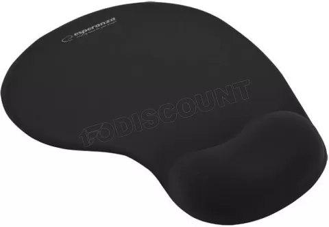 Photo de Tapis de souris avec repose poignet en gel Esperanza EA137 (Noir)