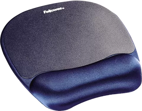 Photo de Tapis de souris avec repose poignet Fellowes Ergo Mouss' (Bleu)