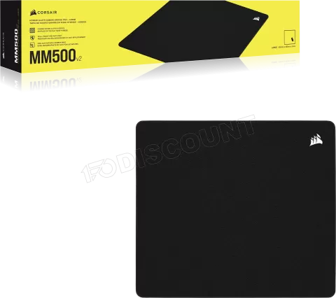 Photo de Tapis de Souris Corsair MM500 v2 - Taille L (Noir)
