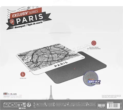 Photo de Tapis de souris Exclusiv T'nB Paris (Noir/Blanc)