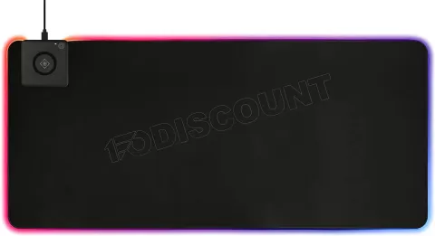 Photo de Tapis de souris Gamer Deltaco DMP320 RGB avec chargeur à induction - Taille XXL (Noir)