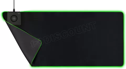 Photo de Tapis de souris Gamer Deltaco DMP320 RGB avec chargeur à induction - Taille XXL (Noir)