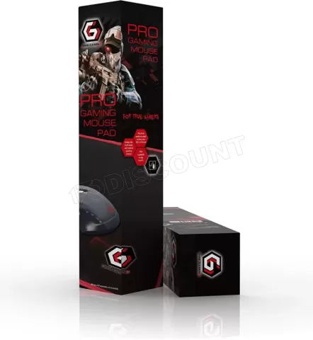 Photo de Tapis de souris Gamer Gembird GamePro - Taille L (Noir/Rouge)