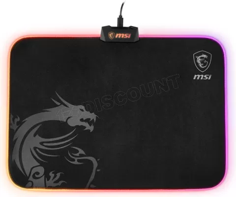 Photo de Tapis de Souris MSI Agility GD60 RGB - Taille M (Noir)