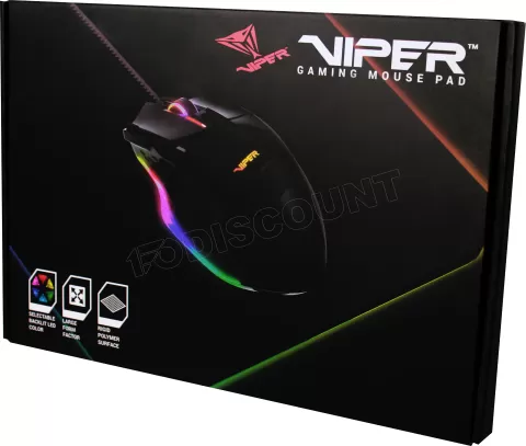 Photo de Tapis de Souris Patriot Viper RGB - Taille M (Noir)