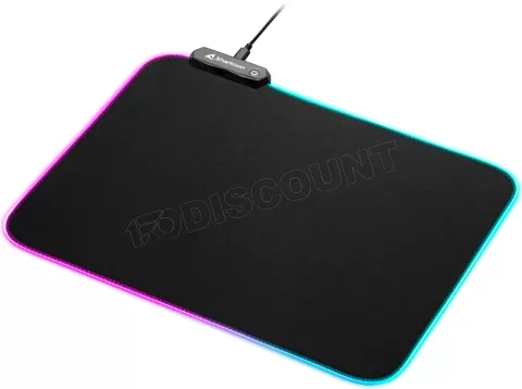 Photo de Tapis de Souris Sharkoon 1337 V2 RGB - Taille M (Noir)