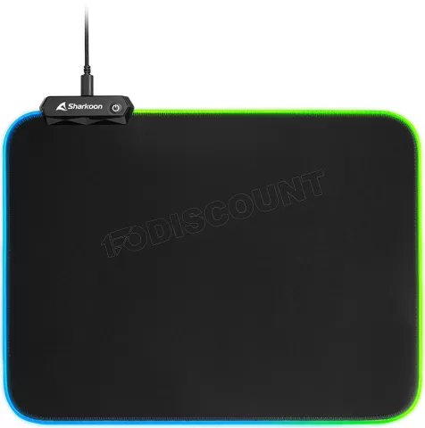 Photo de Tapis de Souris Sharkoon 1337 V2 RGB - Taille M (Noir)