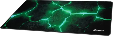 Photo de Tapis de Souris Sharkoon Skiller SGP30 - Taille XXL (Noir/Vert)