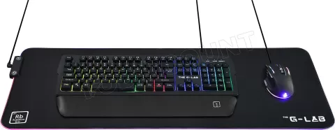 Photo de Tapis de Souris The G-Lab Rubidium RGB - Taille XXL (Noir)