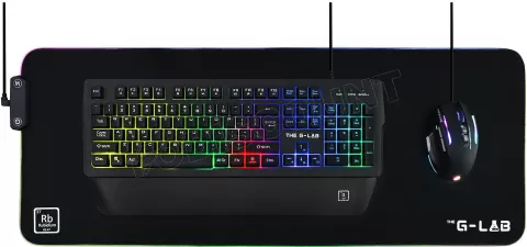 Photo de Tapis de Souris The G-Lab Rubidium RGB - Taille XXL (Noir)