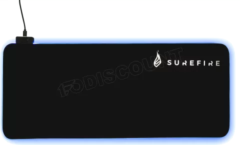 Photo de Tapis de souris Verbatim SureFire Silent Flight RGB - Taille L (Noir)