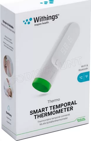 Photo de Thermomètre connecté sans contact Withings (Blanc/Vert)