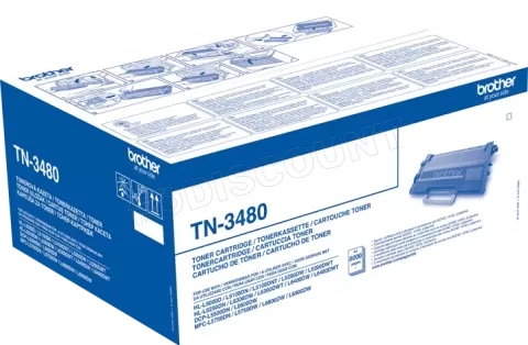 Photo de Toner Brother TN-3480 - 8000 pages (Noir)