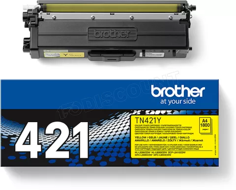 Photo de Toner Brother TN-421Y - 1800 pages (Jaune)