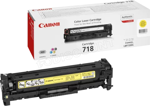 Photo de Toner Canon 718 Jaune (2900 pages)