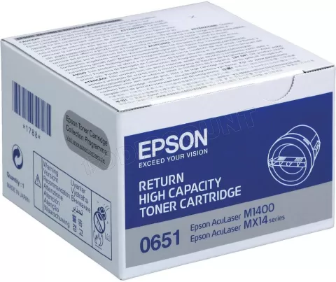 Photo de Toner Noir Epson Aculaser M1400 (C13S050651) - 2200 pages