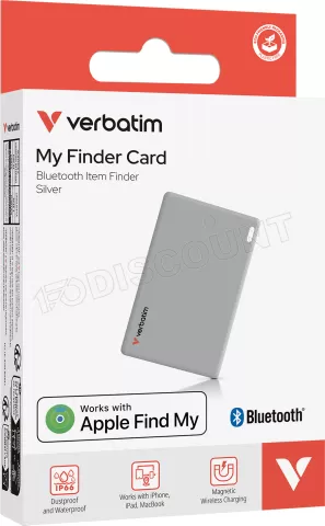 Photo de Traceur Bluetooth Verbatim My Finder Card (Gris)
