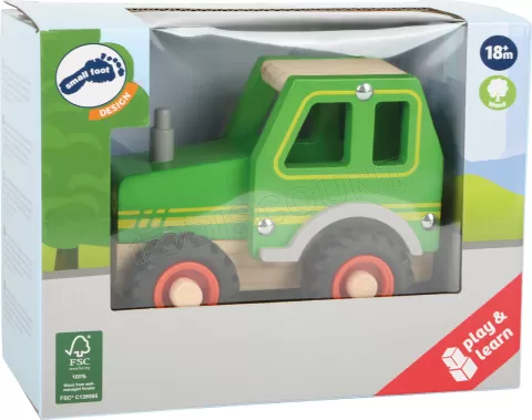 Photo de Tracteur Small Foot en bois (Vert)