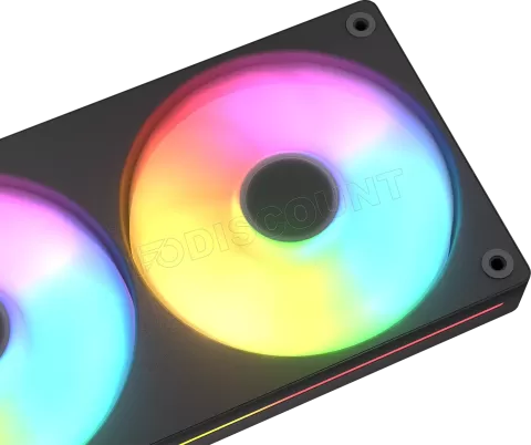 Photo de Triple Ventilateur de boitier Cougar Unity Reverse RGB - 360mm (Noir)