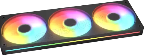 Photo de Triple Ventilateur de boitier Cougar Unity RGB - 360mm (Noir)